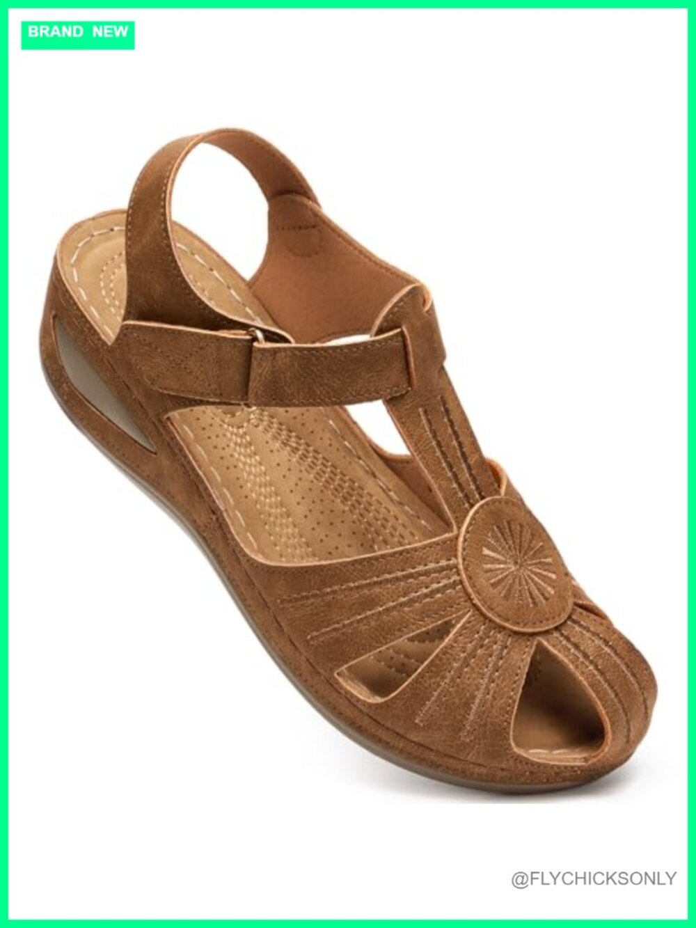 Womens Closed Toe Wedge Sandals Faux Leather Comfortable Fisherman Platform